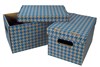 Obrázek Krabice Emba úložná s víkem - modrá / A4 / 30 x 22,5 x 20 cm
