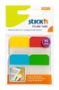 Obrázek Samolepicí záložky Stick´n by Hopax plastové - 38 x 25 mm / 4 x 20 záložek