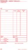 Obrázek Baloušek paragon daňový doklad blok - 80 x 150 mm / nečíslovaný / 50 listů / ET010