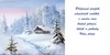 Obrázek Novoročenka jednolistá - H580 / zasněžená chalupa