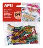 Obrázek Dřevěné kolíčky APLI / mix barev / 45 ks