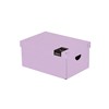 Obrázek Krabice úložná lamino PASTELINI - fialová / 35,5 x 24 x 16 cm