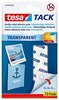 Obrázek Tesa TACK oboustranně lepicí polštářky - transparentní / 72 ks