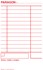Obrázek Paragon blok Baloušek 80 x 150 mm / nečíslovaný / 50 listů / NCR / PT005