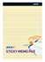 Obrázek Samolepicí bločky Stick´n by Hopax - 254 x 178 mm / linka / 50 listů / žlutá