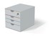 Obrázek Zásuvkový box VARICOLOR® SAFE - 4 zásuvky + zámek / bílá